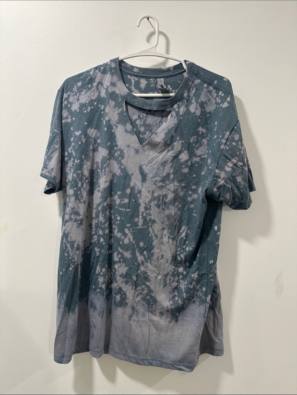 Tie-Dye Crewneck T-Shirt - Slate Gray